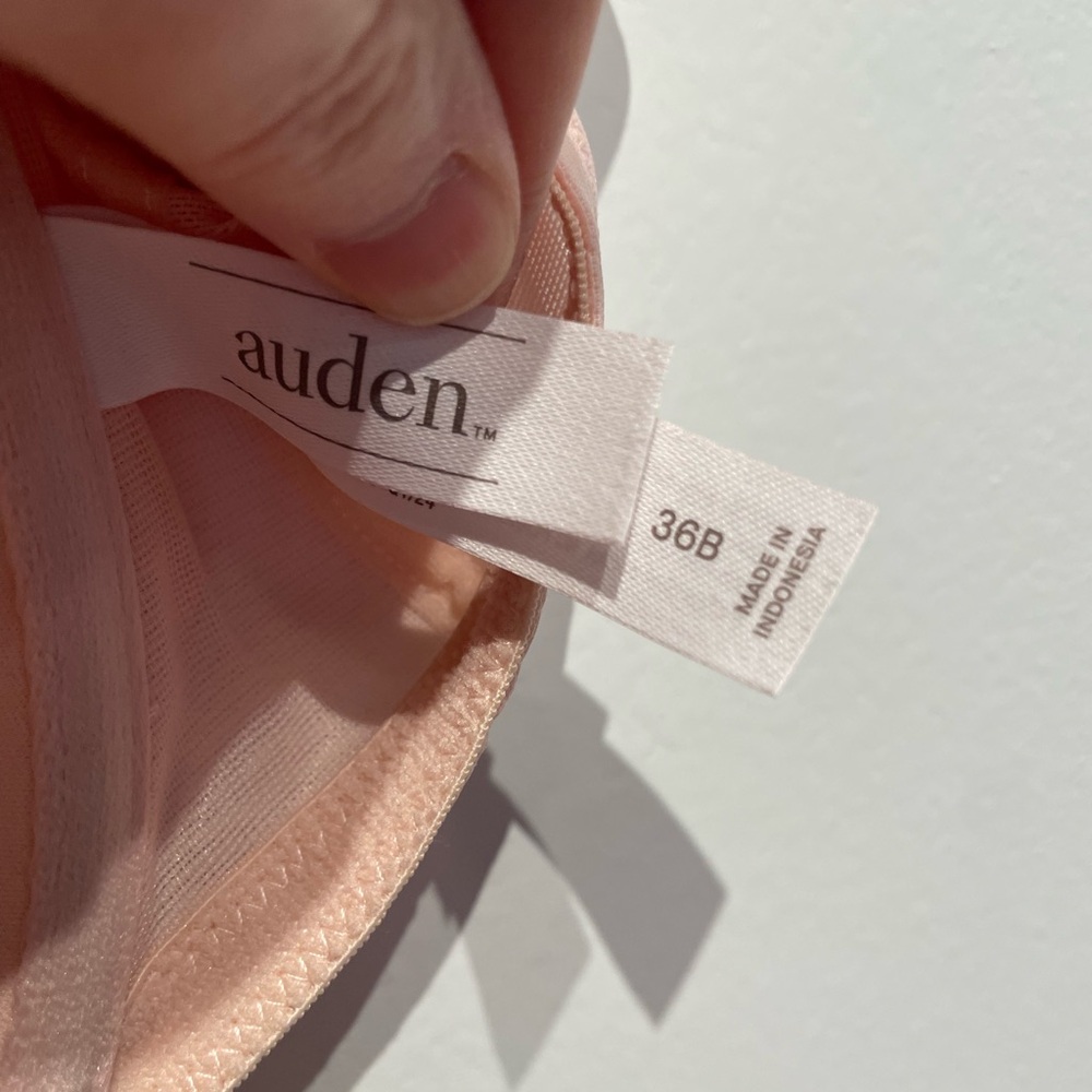 Auden Women’s Fishnet Lace Racerback Bra 36B Pink Front Clasp NWT - Picture 6 of 7
